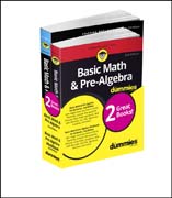 Basic Math & Pre-Algebra Workbook For Dummies with Basic Math & Pre-Algebra For Dummies Bundle