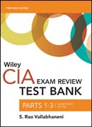 Wiley CIA Exam Review Test Bank 2019: Complete Set (2–year access)