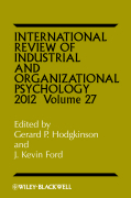 International review of industrial and organizational psychology: 2012 v. 27