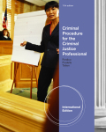 Criminal procedure for the criminal justice professional