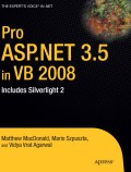 Pro ASP.NET 3.5 in VB 2008: includes Silverlight 2