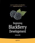 Beginning BlackBerry development