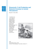 Archeological papers of the American Anthropological Association: housework n. 9 Craft production and domestic economy in ancient Mesoamerica