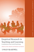 Empirical research in teaching and learning: contributions from social psychology
