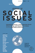 Intergroup relations in post Apartheid South Africa: change, and obstacles to change
