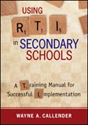 Using RTI in Secondary Schools