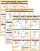 Bodyweight Strength Training Anatomy Poster Series
