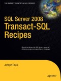 SQL server 2008 transact-SQL Recipes