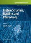 Protein structure, stability and interactions