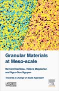 Granular Materials at Meso-scale: Towards a Change of Scale Approach