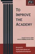 To improve the academy v. 20 Resources for faculty, instructional, and organizational development