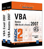 VBA: pack 2 libros: domine VBA Excel y Access 2007