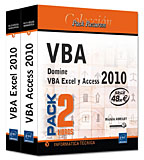 VBA - pack 2 libros: domine VBA Excel y Access 2010