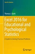 Excel 2016 for Educational and Psychological Statistics