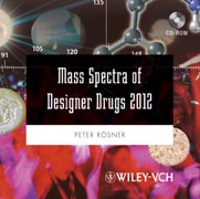 Mass spectra of designer drugs 2012