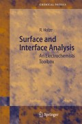 Surface and interface analysis: an electrochemist's toolbox