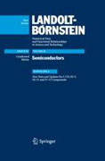 Landolt-Börnstein : Numerical data and functionalrelationships in science and technology: condensed matter: semiconductors gp. 3 subv. A New data and updates for I-VII, III-V, III-VI and IV-VI compounds