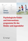 Psychologische förder- und interventionsprogrammefür das kindes- und jugendalter