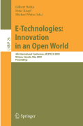 e-Technologies : innovation in an open world: 4th International Conference, MCETECH 2009, Ottawa, Canada, May 4-6, 2009, Proceedings
