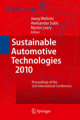Sustainable automotive technologies 2010: Proceedings of the 2nd International Conference
