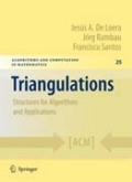 Triangulations: structures for algorithms and applications