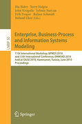 Enterprise, business-process and information systems modeling: 11th International Workshop, BPMDS 2010, and 15th International Conference, EMMSAD 2010, held at CAiSE 2010, Hammamet, Tunisia, June 7-8, 2010, Proceedings
