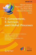 E-government, e-services and global processes: Joint IFIP TC 8 and TC 6 International Conferences, EGES 2010 and GISP 2010, Held as Part of WCC 2010, Brisbane, Australia, September 20-23, 2010, Proceedings