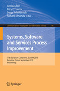 Systems, software and services process improvement: 17th European Conference, EuroSPI 2010, Grenoble, France, September 1-3, 2010. Proceedings