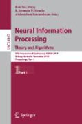 Neural information processing : theory and algorithms: 17th International Conference, ICONIP 2010, Sydney, Australia, November 21-25, 2010, Proceedings, part I
