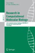 Research in computational molecular biology: 15th Annual International Conference, RECOMB 2011, Vancouver, BC, Canada, March 28-31, 2011. Proceedings