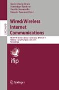 Wired/wireless internet communications: 9th IFIP TC 6 International Conference, WWIC 2011, Vilanova i la Geltrú, Spain, June 15-17, 2011, Proceedings