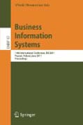Business information systems: 14th International Conference, BIS 2011, Poznan, Poland, June 15-17, 2011, Proceedings