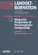 Landolt-Börnstein : numerical data and functionalrelationships in science and technology v. 31 Magnetic properties of paramagnetic compounds