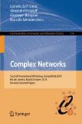 Complex networks: Second International Workshop, CompleNet 2010, Rio de Janeiro, Brazil, October 13-15, 2010, Revised Selected Papers