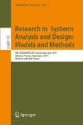 Research in systems analysis and design : models and methods: 4th SIGSAND/PLAIS Eurosymposium 2011, Gdansk, Poland, September 29, 2011, Revised Selected Papers