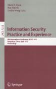 Information security practice and experience: 8th International Conference, ISPEC 2012, Hangzhou, China, April 9-12, 2012, Proceedings