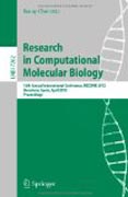 Research in computational molecular biology: 16th Annual International Conference, RECOMB 2012, Barcelona, Spain, April 21-24, 2012. Proceedings