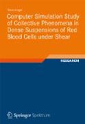 Computer simulation study of collective phenomenain dense suspensions of red blood cells under shea