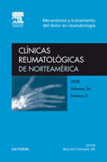 Clínicas reumatológicas de Norteamérica 2008, vol.34, núm. 2: mecanismos y tratamiento del dolor en reumatología