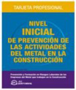 Nivel inicial de prevención de las actividades del metal en la construcción: tarjeta profesional