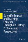 Scientific Sources and Teaching Contexts Throughout History: Problems and Perspectives
